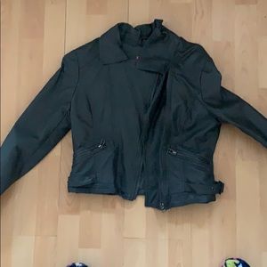Faux leather jacket